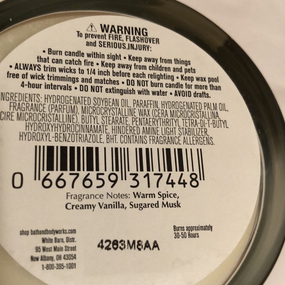 NWT Bath & Body Works Sugared Snickerdoodle Single Wick Candle. Discontinued. - Picture 7 of 8